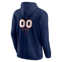 Edmonton Oilers Personalized Name & Number Midfielder Pullover Hoodie - Navy - NHL