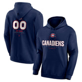 Montreal Canadiens Personalized Name & Number Midfielder Pullover Hoodie - Navy - NHL