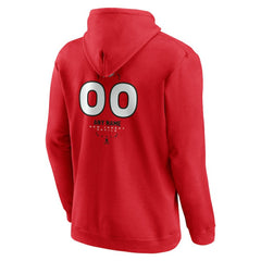 New Jersey Devils Personalized Name & Number Midfielder Pullover Hoodie - Red - NHL