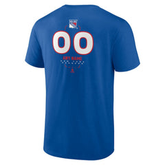 New York Rangers Personalized Name & Number Midfielder T-Shirt - Blue - NHL