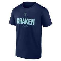 Seattle Kraken Personalized Name & Number Midfielder T-Shirt - Deep Sea Blue - NHL