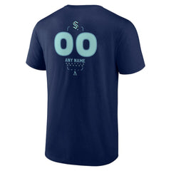 Seattle Kraken Personalized Name & Number Midfielder T-Shirt - Deep Sea Blue - NHL