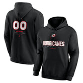 Carolina Hurricanes Personalized Name & Number Midfielder Pullover Hoodie - Black - NHL