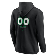 Dallas Stars Personalized Name & Number Midfielder Pullover Hoodie - Black - NHL