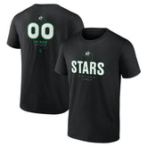 Dallas Stars Personalized Name & Number Midfielder T-Shirt - Black - NHL