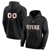 Philadelphia Flyers Personalized Name & Number Midfielder Pullover Hoodie - Black - NHL