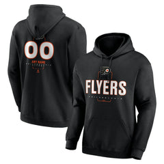 Philadelphia Flyers Personalized Name & Number Midfielder Pullover Hoodie - Black - NHL