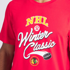 Chicago Blackhawks lululemon 2025 NHL Winter Classic Soft Jersey T-Shirt - True Red - NHL