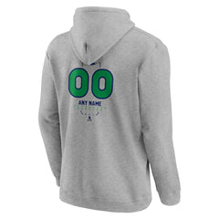 Vancouver Canucks Personalized Name & Number Midfielder Pullover Hoodie - Gray - NHL