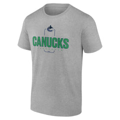 Vancouver Canucks Personalized Name & Number Midfielder T-Shirt - Gray - NHL
