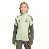 Real Madrid Youth 2025/26 Training AEROREADY Quarter-Zip Pullover Green | Adidas discount