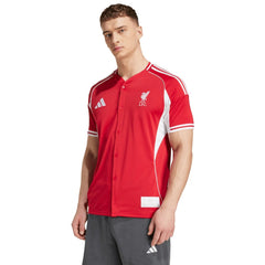 Liverpool Full-Button Baseball Jersey Red | Adidas discount