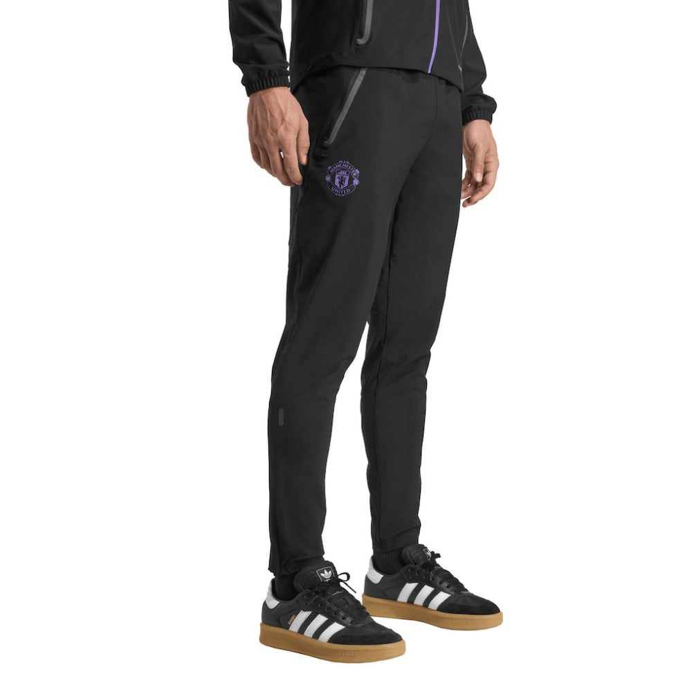 Manchester United 2025/26 Tiro Vis Tech AEROREADY Travel Pants Black | Adidas discount