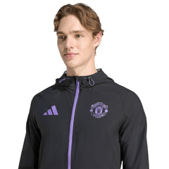 Manchester United 2025/26 Tiro Vis Tech Travel Jacket Black | Adidas cheap