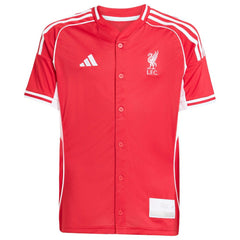 Liverpool Youth Full-Button Baseball Jersey Red | Adidas online