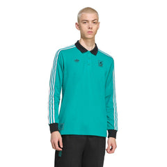Liverpool Terrace Icons Long Sleeve Polo Green | Adidas Online