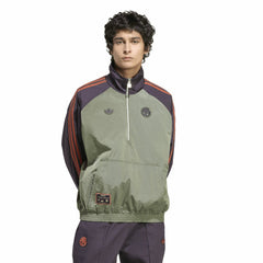 Bayern Munich Terrace Icons Half-Zip Jacket Green | Adidas discount