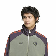 Bayern Munich Terrace Icons Half-Zip Jacket Green | Adidas discount