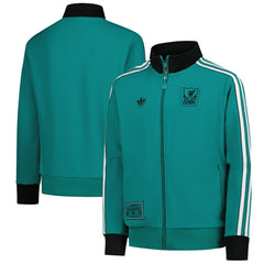Liverpool Youth Terrace Icons Full-Zip Track Jacket Green | Adidas Sale