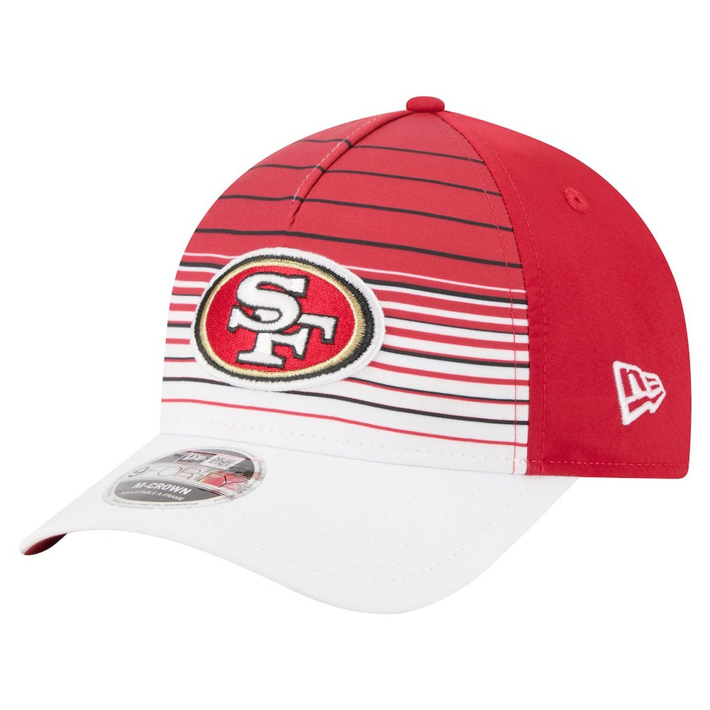 San Francisco 49ers New Era Adventure Gradient 9FORTY M-Crown A-Frame Adjustable Hat White/Scarlet | NFL