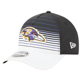 Baltimore Ravens New Era Adventure Gradient 9FORTY M-Crown A-Frame Adjustable Hat White/Black | NFL