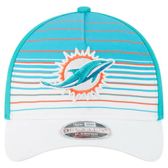 Miami Dolphins New Era Adventure Gradient 9FORTY M-Crown A-Frame Adjustable Hat White/Aqua | NFL