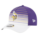 Minnesota Vikings New Era Adventure Gradient 9FORTY M-Crown A-Frame Adjustable Hat White/Purple | NFL