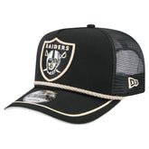 Las Vegas Raiders New Era Vintage Team Rope A-Frame Trucker 9FIFTY Snapback Hat Black | NFL