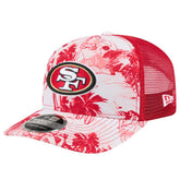 San Francisco 49ers New Era Hula 9SEVENTY Adjustable Trucker Hat Scarlet | NFL