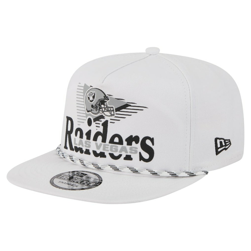 Las Vegas Raiders New Era Collide Golfer Snapback Hat White | NFL