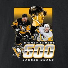 Sidney Crosby Pittsburgh Penguins 600 Career Goals T-Shirt - Black - NHL