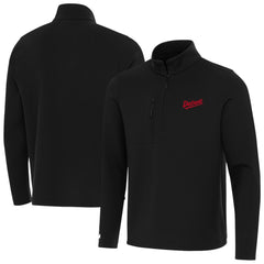 Detroit Red Wings Antigua 2025 NHL Stadium Series Insider Quarter-Zip Top - Black - NHL