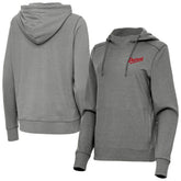 Detroit Red Wings Antigua Women's 2025 NHL Stadium Series Justice Pullover Hoodie - Heather Black - NHL