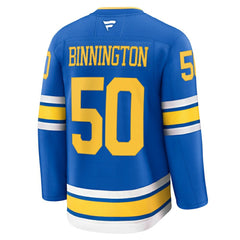 Jordan Binnington St. Louis Blues Fanatics Home Premium Player Jersey - Blue - NHL