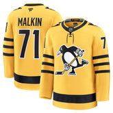 Evgeni Malkin Pittsburgh Penguins Fanatics Alternate Premium Player Jersey - Gold - NHL