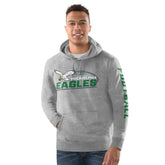 Philadelphia Eagles Starter Vintage Pullover Hoodie Heather Gray | NFL