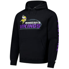 Minnesota Vikings Starter Vintage Pullover Hoodie Black | NFL