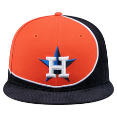 Houston Astros New Era Retro Split Corduroy Snapback Hat - MLB