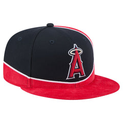 Los Angeles Angels New Era Retro Split Corduroy Snapback Hat - MLB