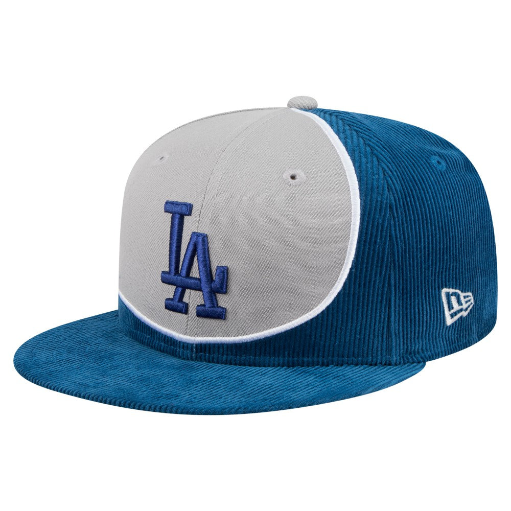 Los Angeles Dodgers New Era Retro Split Corduroy Snapback Hat - MLB