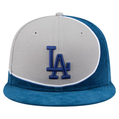 Los Angeles Dodgers New Era Retro Split Corduroy Snapback Hat - MLB