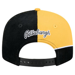 Pittsburgh Pirates New Era Retro Split Corduroy Snapback Hat - MLB