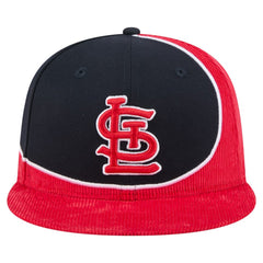 St. Louis Cardinals New Era Retro Split Corduroy Snapback Hat - MLB