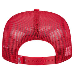 Los Angeles Angels New Era Retro Satin Script Golfer Adjustable Hat - MLB