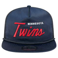 Minnesota Twins New Era Retro Satin Script Golfer Adjustable Hat - MLB