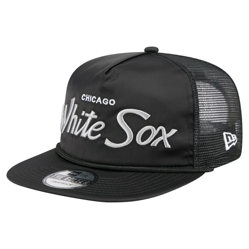 Chicago White Sox New Era Retro Satin Script Golfer Adjustable Hat - MLB