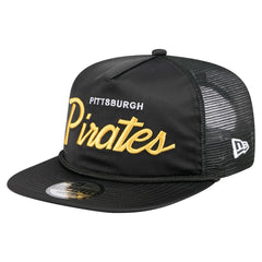 Pittsburgh Pirates New Era Retro Satin Script Golfer Adjustable Hat - MLB