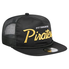Pittsburgh Pirates New Era Retro Satin Script Golfer Adjustable Hat - MLB
