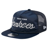 New York Yankees New Era Retro Satin Script Golfer Adjustable Hat - MLB
