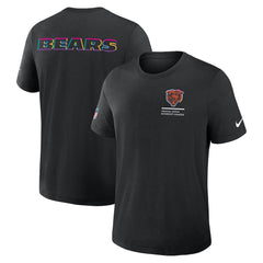 Chicago Bears Tall 2025 NFL Crucial Catch Tri-Blend Dri-FIT T-Shirt Black | Nike for Sale